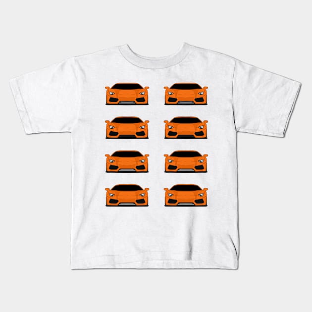 Lamborghini Aventador X8 Cars Kids T-Shirt by Car_Designer